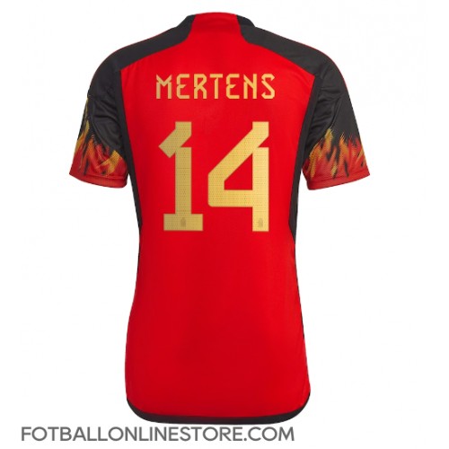Billige Belgia Dries Mertens #14 Hjemmetrøye VM 2022 Kortermet